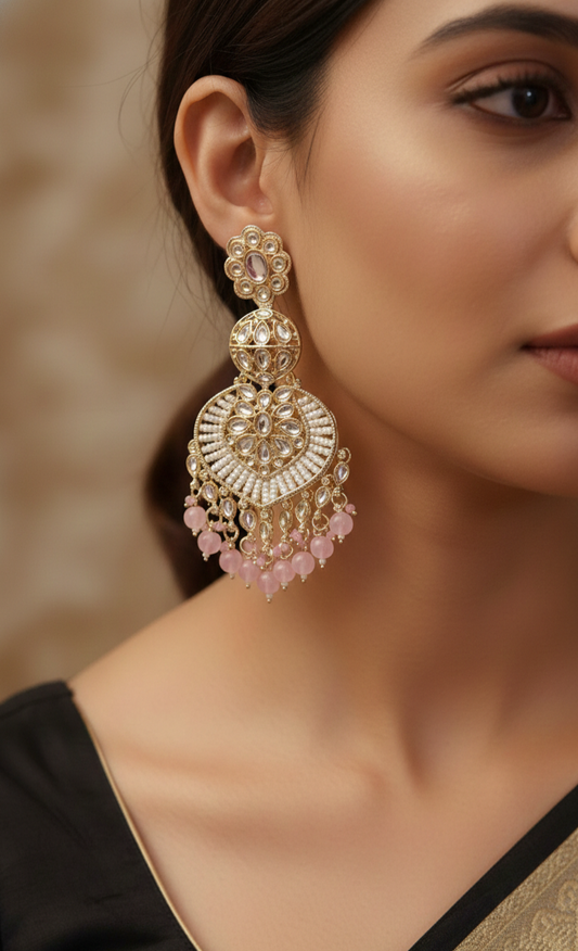 Luxury Diamond Chandbali Earrings